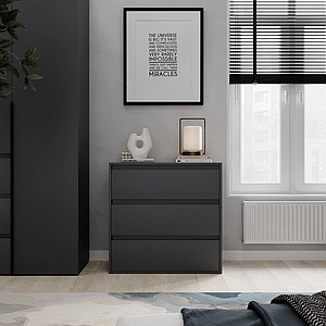 Комод Light 3 графіт ТМ ARTinHEAD