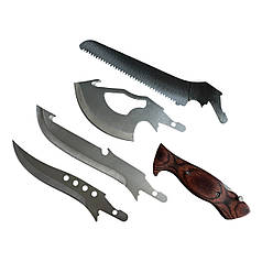 Туристичний ніж (набір) для виживання 2-2215 нержавіюча сталь KN1068