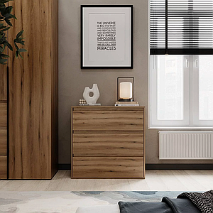 Комод Light 3 дуб евок ТМ ARTinHEAD
