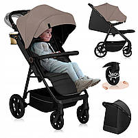 Прогулянкова коляска Lionelo MIRA BEIGE SAND, фото 5