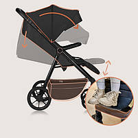 Прогулянкова коляска Lionelo MIRA BLACK ONYX, фото 2