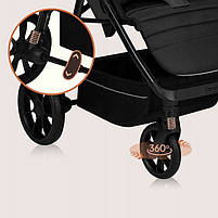 Прогулянкова коляска Lionelo MIRA BLACK ONYX, фото 3