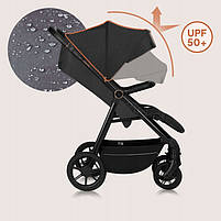 Прогулянкова коляска Lionelo MIRA BLACK ONYX, фото 4