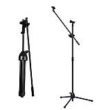 Штатив тринога журавель для мікрофона Pro Microphone Stand підлогова мікрофонна стійка з 2 тримачами, фото 10
