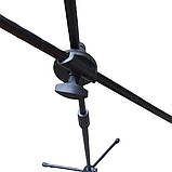 Штатив тринога журавель для мікрофона Pro Microphone Stand підлогова мікрофонна стійка з 2 тримачами, фото 3