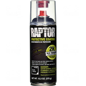 Захисне покриття-фарба Raptor™ 2K Підвищеної міцності Чорне аерозоль 400 мл