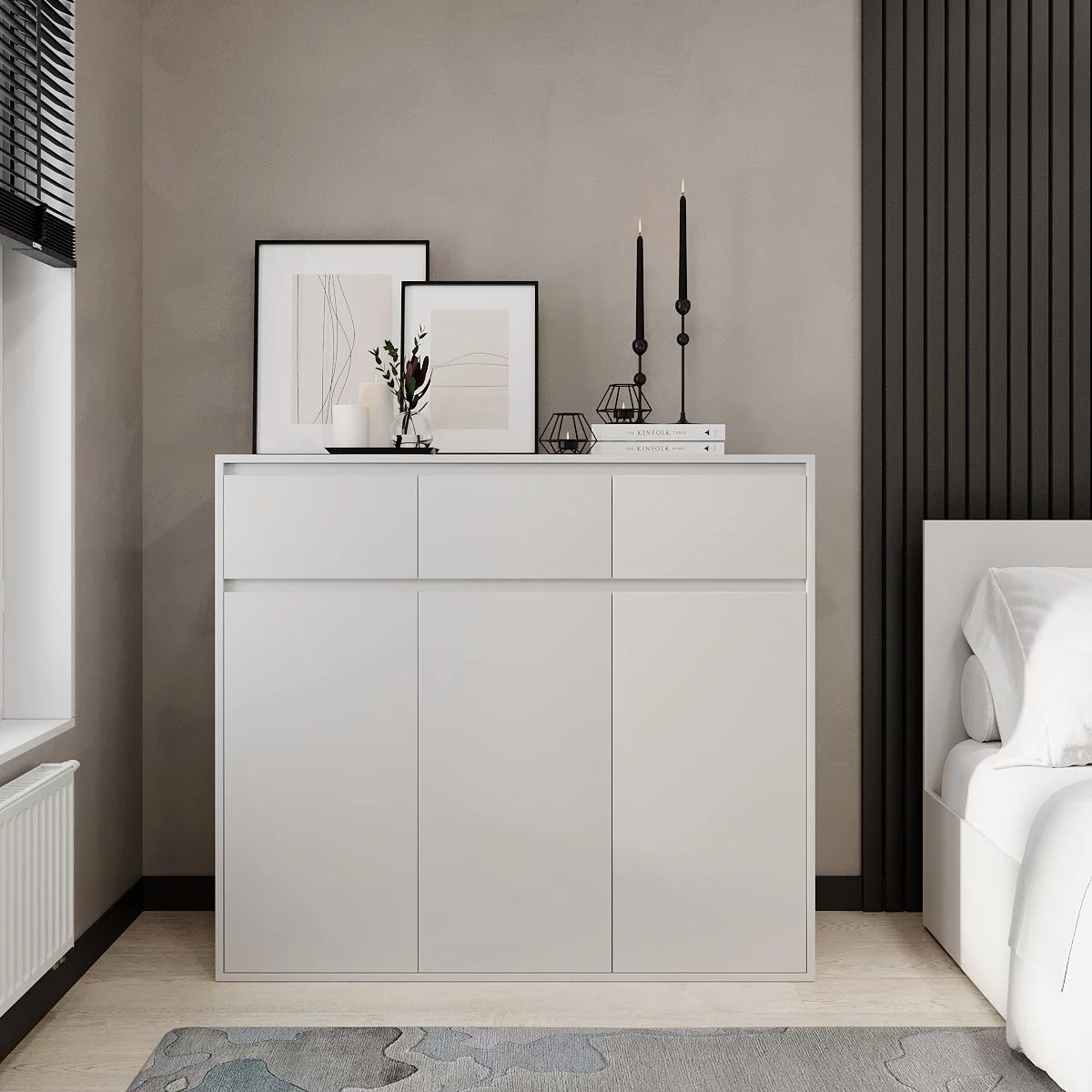 Комод Light 3х3 білий ТМ ARTinHEAD