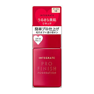 Shiseido Integrate Pro Finish Liquid Foundation SPF30/PA+++ Рідка тональна основа, 10 Ocher, 30 мл