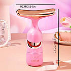 Мікрострумовий масажер для обличчя + 3 насадки / Ліфтинг масажер для шиї та обличчя / Масажер для очей, фото 6