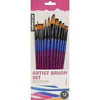 Набір художніх пензлів "Art Ranger" BR6512-3, 12 штук