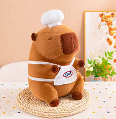 М'яка іграшка "Капібара шеф-кухар" у фартуху 25см