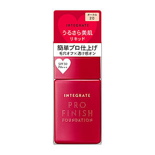 Shiseido Integrate Pro Finish Liquid Foundation SPF30/PA+++ Рідка тональна основа, 20 Ocher, 30 мл