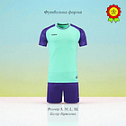 Футбольна ігрова тренувальна форма з коротким рукавом для підлітків та дорослих комфортна м'яка тканина, фото 10