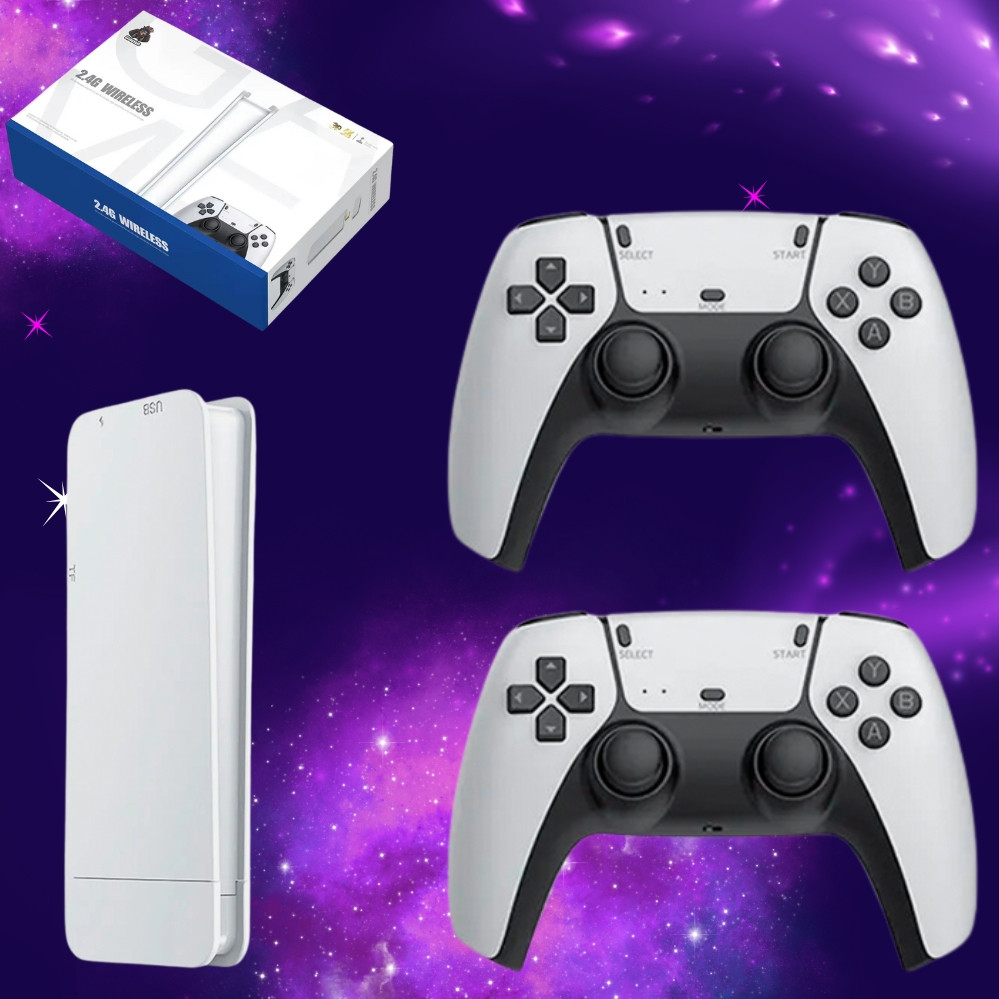 Ігрова приставка для телевізора Game Stick M15 Консоль з іграми та бездротовими джойстиками, фото 1