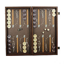 Нарди "Сигари Рабусто" ручної роботи, виготовлені з дерева від грецької компанії Manopoulos