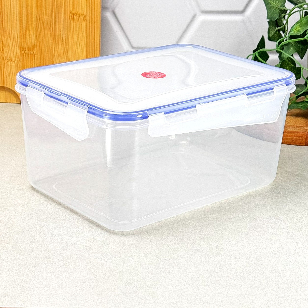 Контейнер пластиковий харчовий прозорий 4 л з кришкою Фієста Алеана