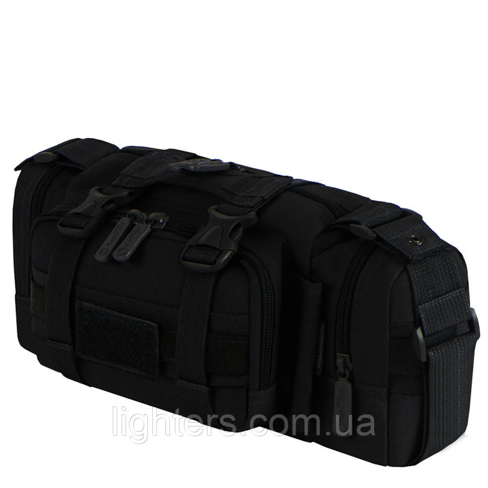 Тактическая сумка поясная Minik-496 армейская черная сумка на плечо водонепроницаемая, армейские сумки Minik, фото 1