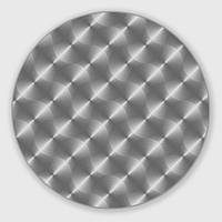 Значек на булавке Круговой металлический узор (58 мм)