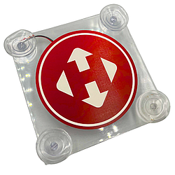 Табличка під лобове скло, світлодіодна табличка позначення з підсвічуванням 16х16 см ( нова пошта ) 1шт