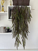 Ампельна штучна папороть ( зелена з коричневим напиленням , 110 см ), фото 2