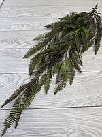 Ампельна штучна папороть ( зелена з коричневим напиленням , 110 см ), фото 8