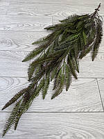 Ампельна штучна папороть ( зелена з коричневим напиленням , 110 см ), фото 9