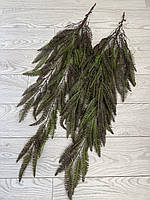 Ампельна штучна папороть ( зелена з коричневим напиленням , 110 см ), фото 7