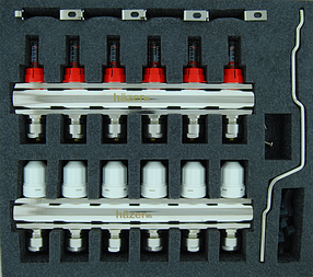 Колектор латунний Häzer HKB-202/06 1", на 6 виходи