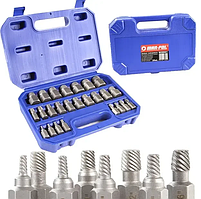 Набір екстракторів для викручування зламаних болтів 25 шт. MAR-POL m58661