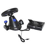 Ігрове кермо з педалями та коробкою передач USB для комп'ютера ПК ноутбука PS3 PS4 PC Xbox Android GT-V7, фото 3