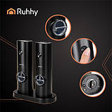 Набір з 2 електричних млинів Ruhhy 25558 для перцю та солі, фото 4