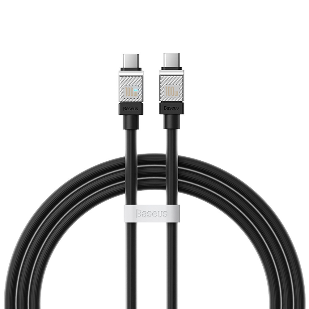 Кабель Baseus CoolPlay Series Fast Charging Cable Type-C to Type-C 100W 1m Black, фото 1