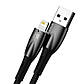 Кабель Baseus Glimmer Series Fast Charging Data Cable USB to iP 2.4A 2m Black, фото 3