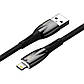 Кабель Baseus Glimmer Series Fast Charging Data Cable USB to iP 2.4A 2m Black, фото 5