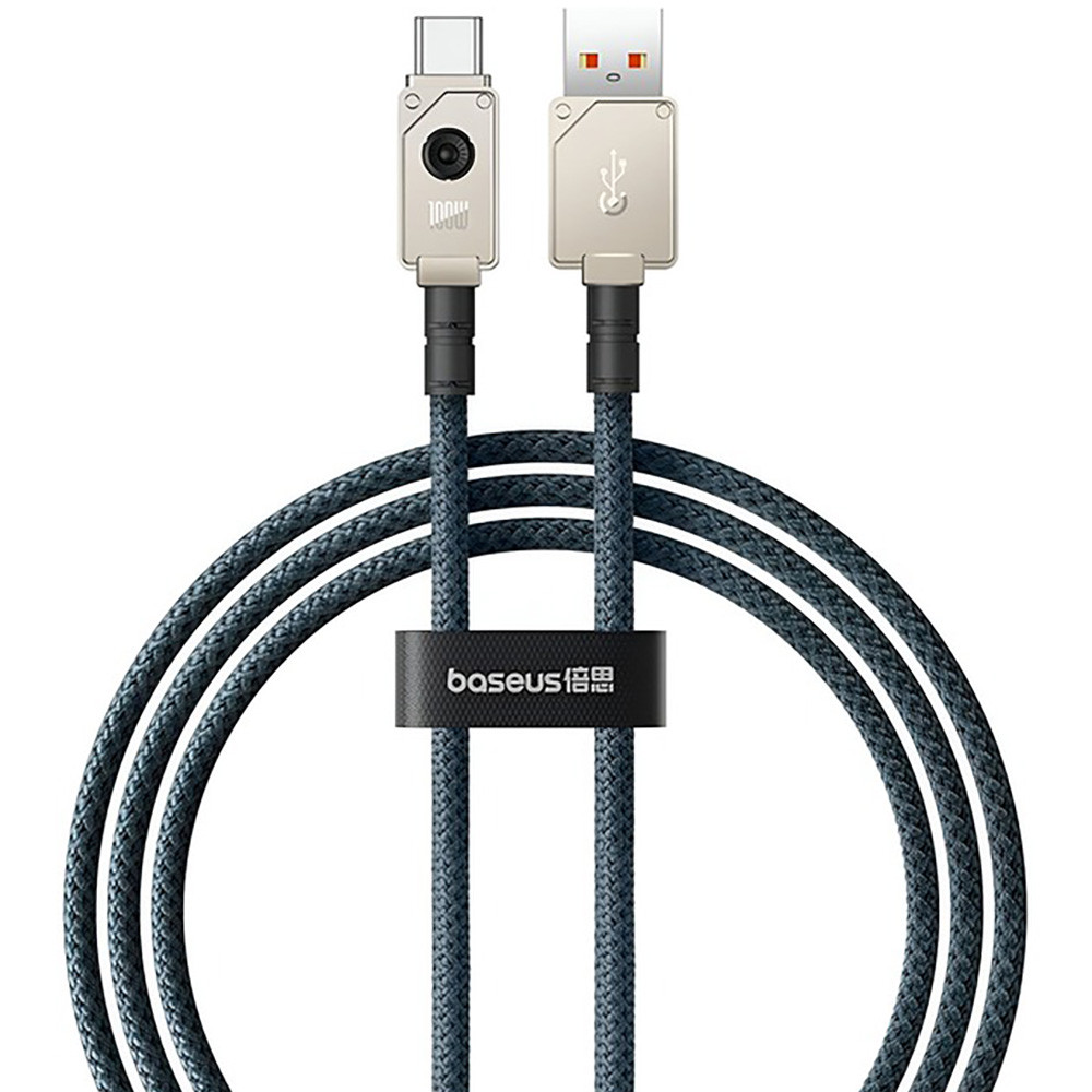 Кабель Baseus Unbreakable Series Fast Charging Data Cable USB to Type-C 100W 1m Stellar White, фото 1
