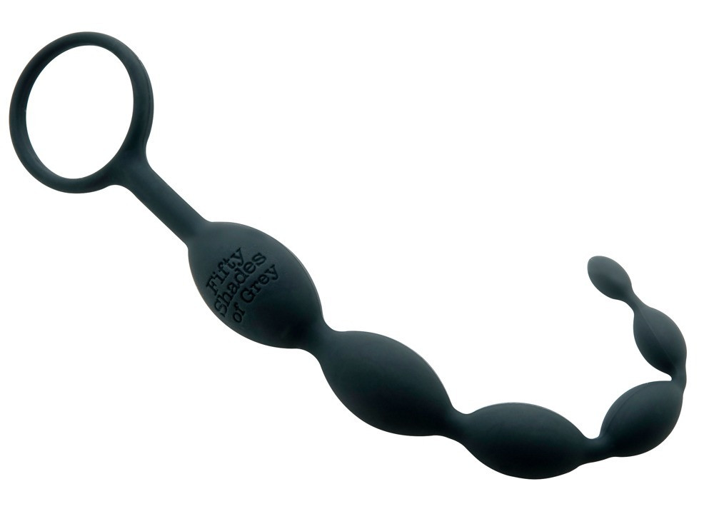 Анальні намиста Fifty Shades of Grey "Наростаюче задоволення" чорні, фото 1
