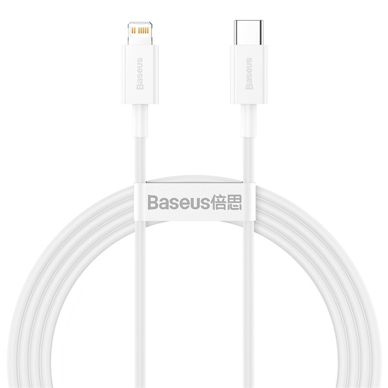Кабель Baseus Superior Series Fast Charging Data Cable Type-C to iP PD 20W 1.5m White, фото 1