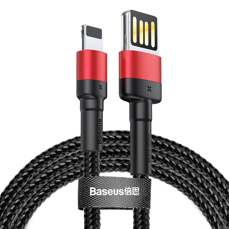 Кабель Baseus Cafule Cable(Special Edition)USB For iP 1m Red+Black, фото 1