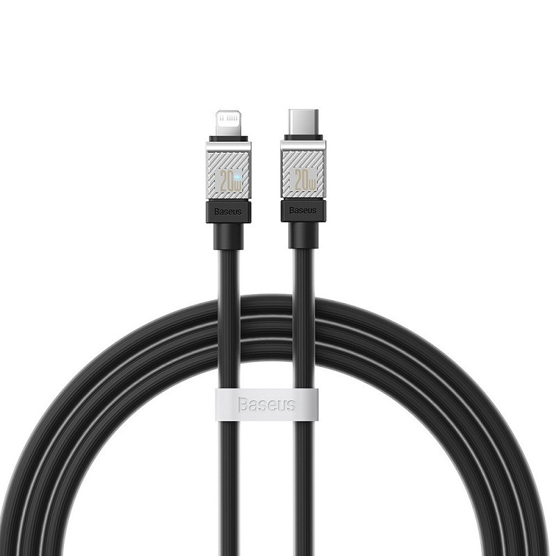 Кабель Baseus CoolPlay Series Fast Charging Cable Type-C to iP 20W 2m Black, фото 1