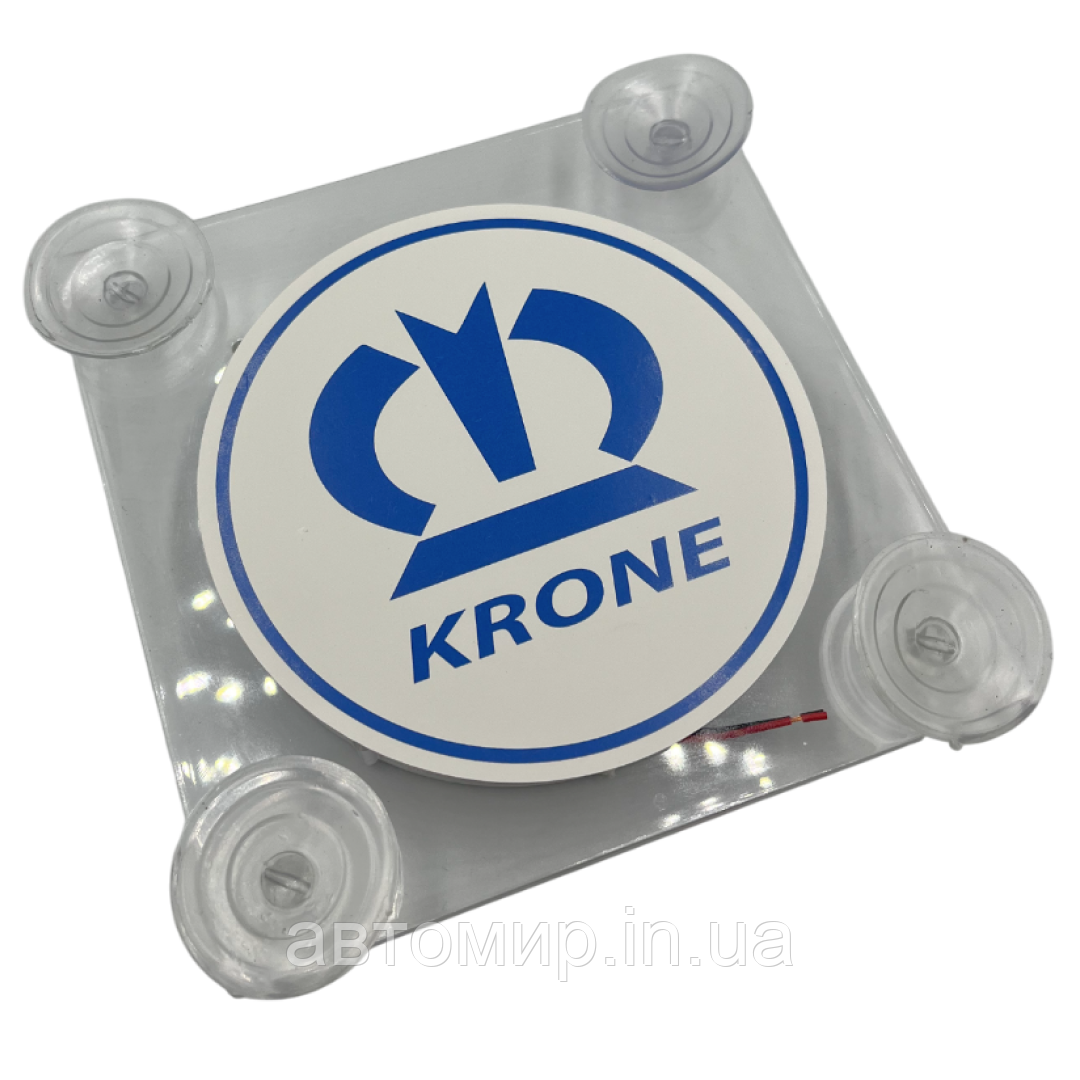 Табличка під лобове скло, світлодіодна табличка позначення з підсвічуванням 16х16 см ( Krone ) 1шт, фото 1