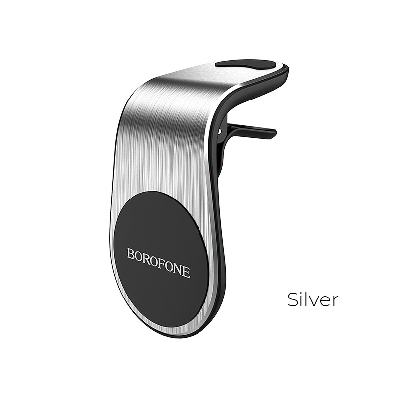 Автотримач для телефона BOROFONE BH10 Air outlet magnetic in-car holder Silver, фото 1