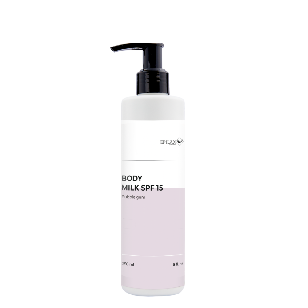 Молочко для тіла SPF 15 Epilax, Bubble Gum, 250 мл, фото 1