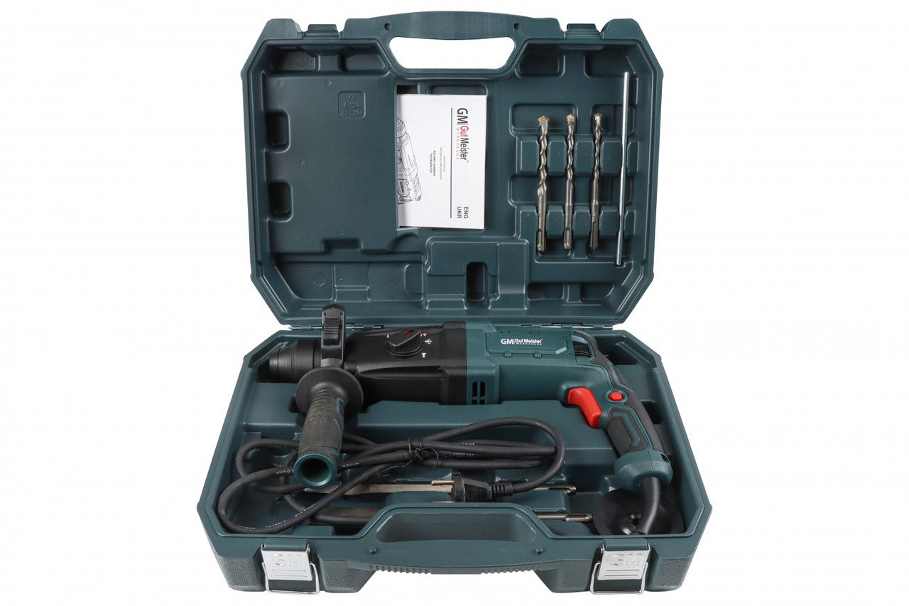 Перфоратор GUT MEISTER 800W, 3.2 Дж, 1400 об/хв, 5700 уд/хв, SDS Plus HR32008, фото 1