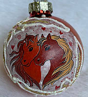 Новорічна ялинкова куля, символ року 85 мм "Вірність"