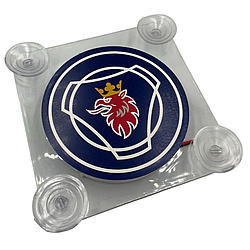 Табличка під лобове скло, світлодіодна табличка позначення з підсвічуванням 16х16 см ( Scania) 1шт