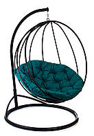 Крісло-кокон з опорою 180 см 150 кг Бірюзове