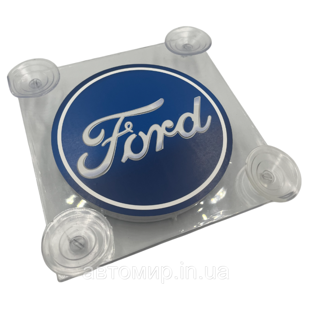 Табличка під лобове скло, світлодіодна табличка позначення з підсвічуванням 16х16 см ( Ford ) 1шт, фото 1