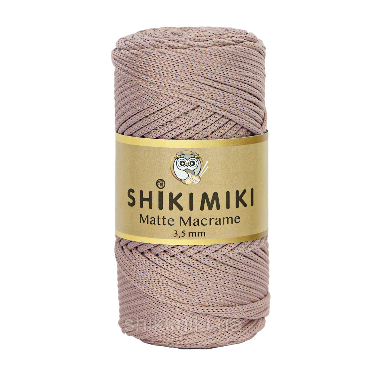 Шнур поліефірний Matte Macrame 3,5 mm, колір Ліловий, фото 1