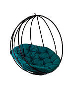 Крісло-кокон 150 кг Бірюзове