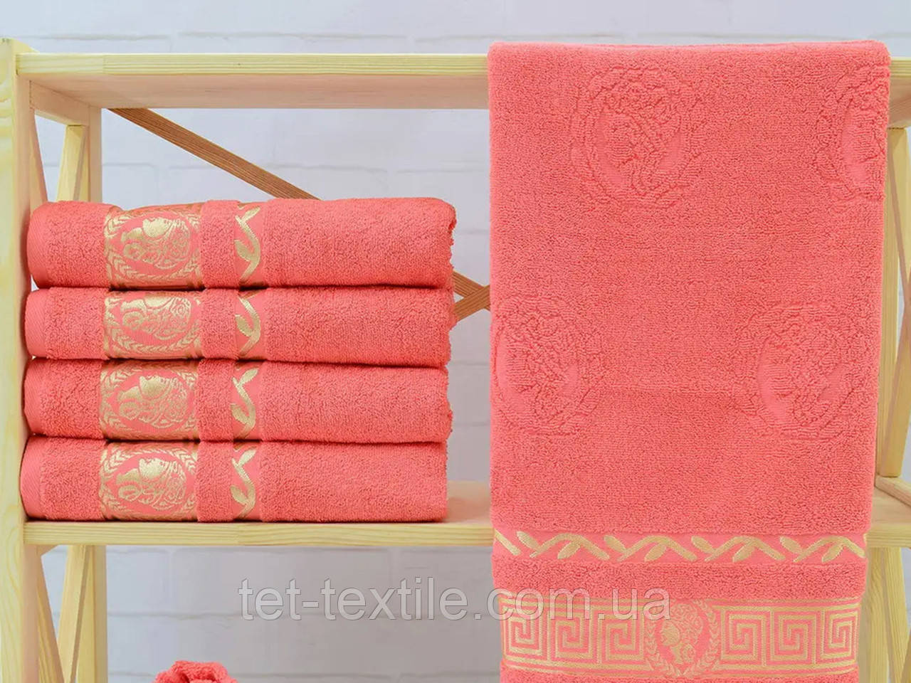 Рушник махровий Parisa Home для обличчя та рук з вишивкою 50х90см